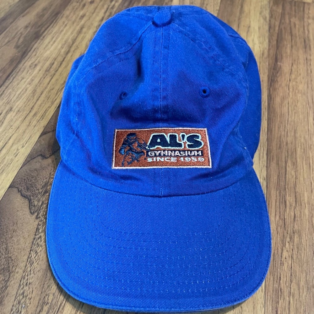 Signatures Als Gymnasium Hat Mens OSFM Blue Embroidered Gym Dad Cap Cotton Twill